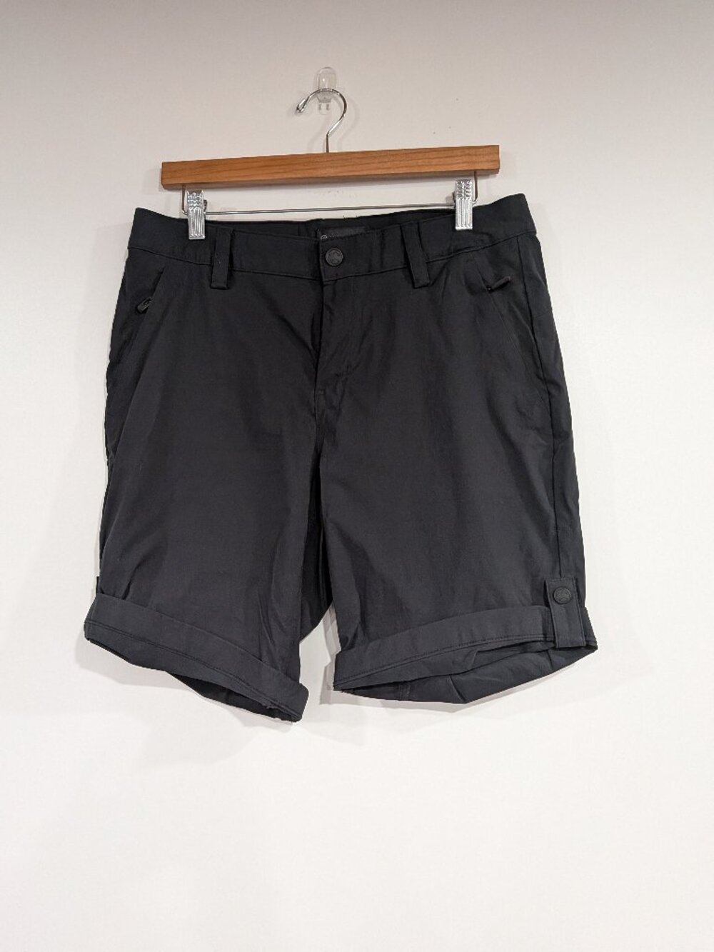 Wind River Rolled Cuff Hiking Shorts Black Size 12